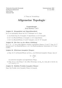 Allgemeine Topologie - TU Darmstadt/Mathematik