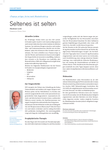 Seltenes ist selten - Swiss Medical Forum
