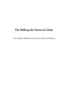 Der Status der Sunna im Islam