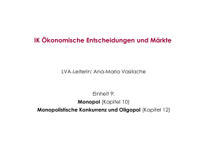 IK Ökonomische Entscheidungen und Märkte