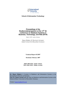 conference on Database Systems in Busines