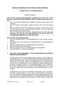 GEBRAUCHSINFORMATION: INFORMATION FÜR ANWENDER