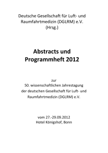 Abstracts und Programmheft 2012