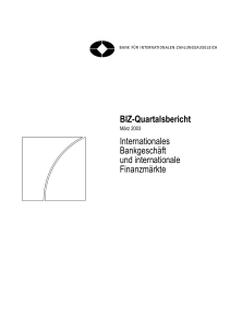 BIZ-Quartalsbericht - März 2003 - Bank for International Settlements