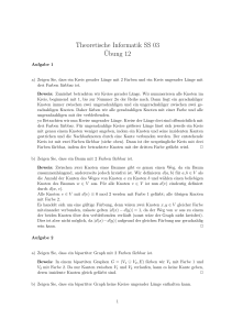 Theoretische Informatik SS 03 Übung 12