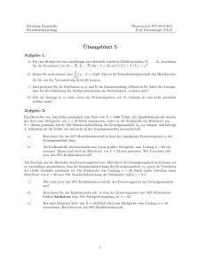 Ubungsblatt 5 - Statistik und Ökonometrie