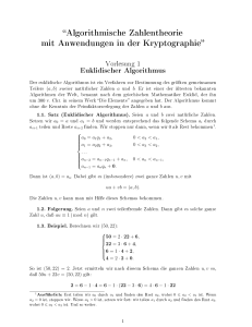 der Vorlesung