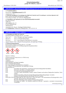 Sicherheitsdatenblatt