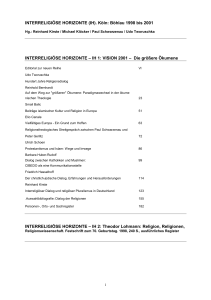 INTERRELIGIÖSE HORIZONTE (IH). Köln: Böhlau 1998 bis 2001