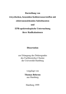 Darstellung von tricyclischen, benzoiden Kohlenwasserstoffen mit