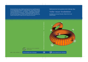 Voller neuer Knobelein - Universitätsverlag Göttingen