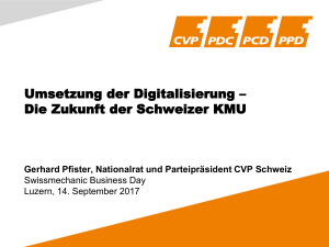 Umsetzung der Digitalisierung – Die Zukunft der Schweizer KMU