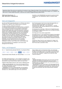 Key Investor Document - FRAM Capital Skandinavien