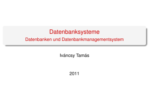 Datenbanksysteme - Datenbanken und