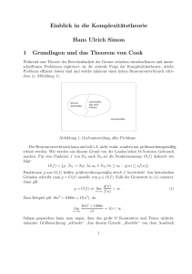 Grundlagen zur NP-Vollständigkeitstheorie  - Ruhr