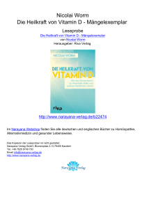Nicolai Worm Die Heilkraft von Vitamin D