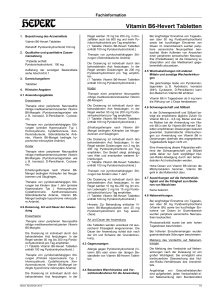 Fachinformation Vitamin B6