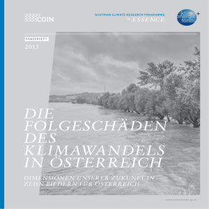 Die FolgeschäDen Des KlimawanDels in Österreich - Klima