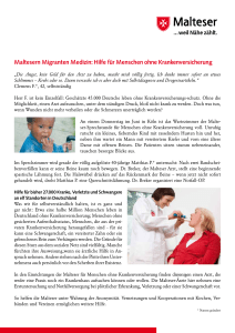 Maltesern Migranten Medizin: Hilfe für