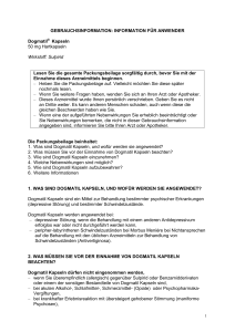 GEBRAUCHSINFORMATION: INFORMATION FÜR ANWENDER