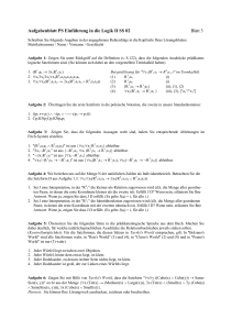 Aufgabenblatt PS Einführung in die Logik II SS 02 Blatt 3