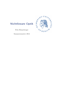 Nichtlineare Optik