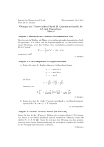 Ubungen zur Theoretischen Physik II