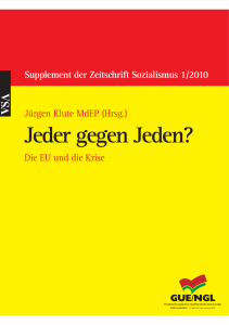 Sozialismus Supplement: Jeder gegen Jeden