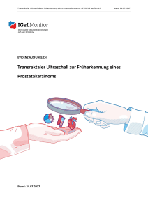 Transrektaler Ultraschall zur Früherkennung eines