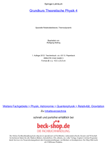 Grundkurs Theoretische Physik 4 - ReadingSample - Beck-Shop