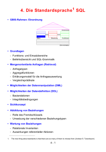 4. Die Standardsprache SQL