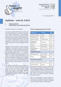 Impfletter – extra Nr. 4/2012