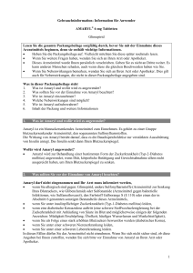 gebrauchsinformation: information für den anwender