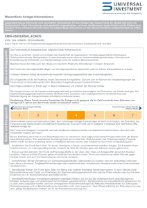 Wesentliche Anlegerinformationen EMW