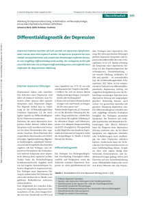 Differentialdiagnostik der Depression