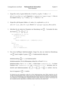 Lö sungsskizzen zum Buch Mathematik fü r Informatiker Kapitel 4