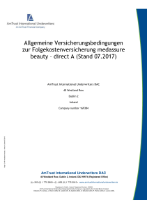 Versicherungsbedingungen zu medassure beauty A