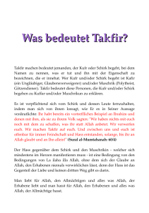 Was bedeutet Takfir?