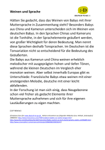 Weinen und Sprache Hätten Sie gedacht, dass - deutsch-to