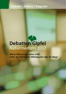 Debatten Gipfel - Dr. Willmar Schwabe