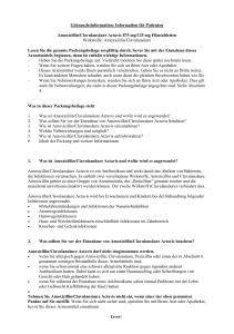 Information für Patienten Amoxicillin/Clavulansäure Actavis 875 mg