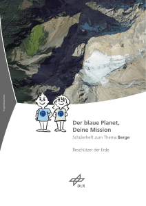 Schülerheft zum Thema Berge