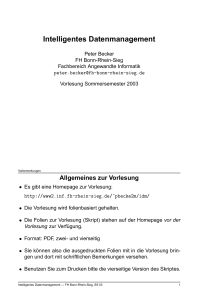 Intelligentes Datenmanagement