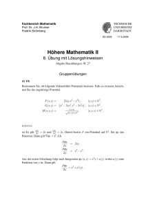 Höhere Mathematik II - TU Darmstadt/Mathematik