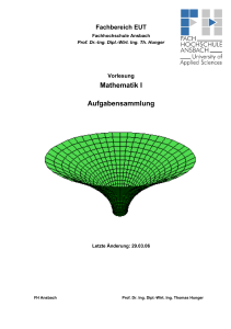 Mathe I Aufgabensammlung