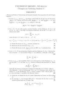 UNIVERSIT¨AT BREMEN - WS 2013/14 - Mathematik, Uni