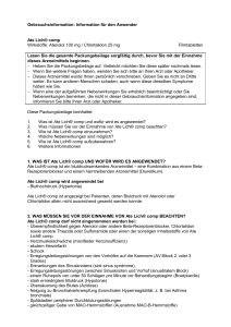 Gebrauchsinformation: Information für den Anwender Ate Lich