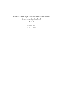 Zentraleinrichtung Rechenzentrum der TU Berlin