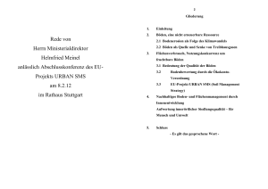 Rede von Herrn Ministerialdirektor Helmfried Meinel anlässlich