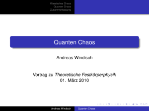Quanten Chaos - Dr. Andreas Windisch